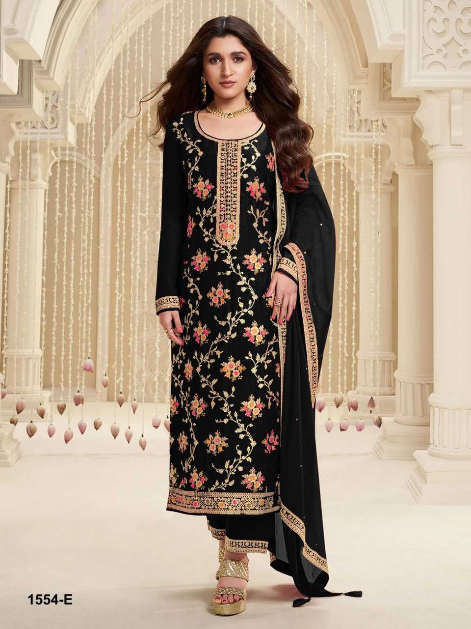 YNF VISCOSE JACQUARD RIN131 1554 SUITS & DRESSES WHOLESALE EMBROIDERY ZARI WORK SUITS MATERIAL MANUFACTURER- Kapda Export