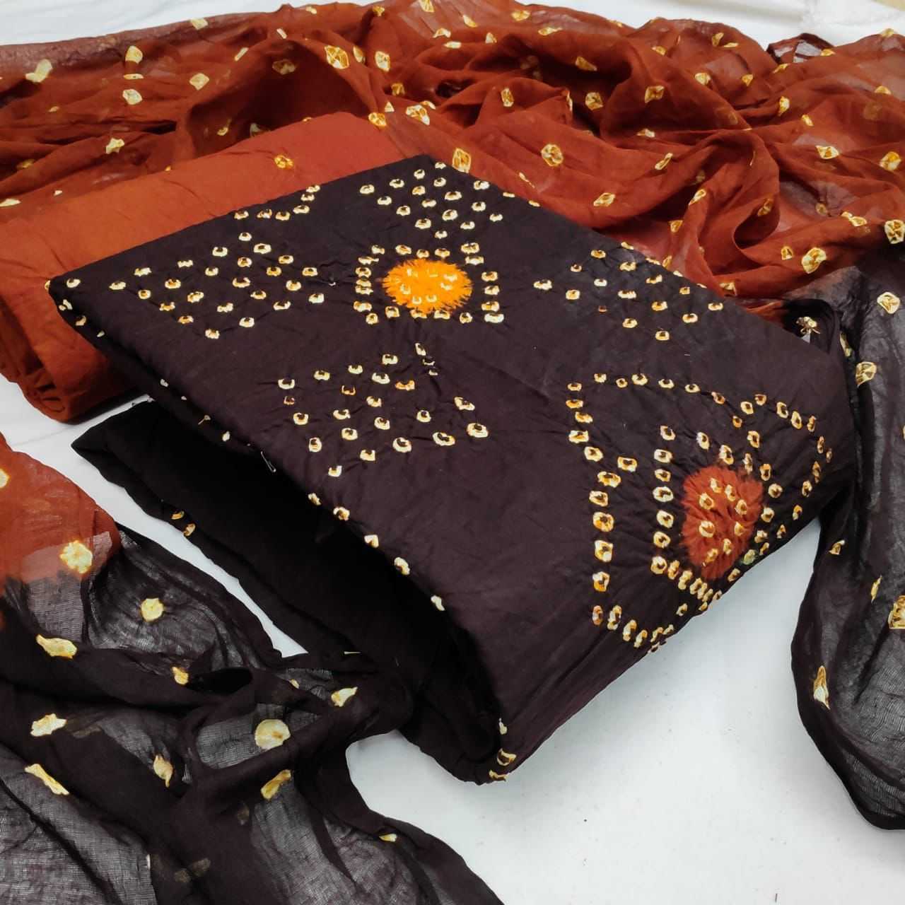 Ynf Cotton Bandhni KESH197 RAGHUVANSI Sarees Wedding Collections Teej Sarees Wholesale Hand Work Sarees Bandhani Bandhej Sarees Cotton Sarees Manufacturer- Kapda Export