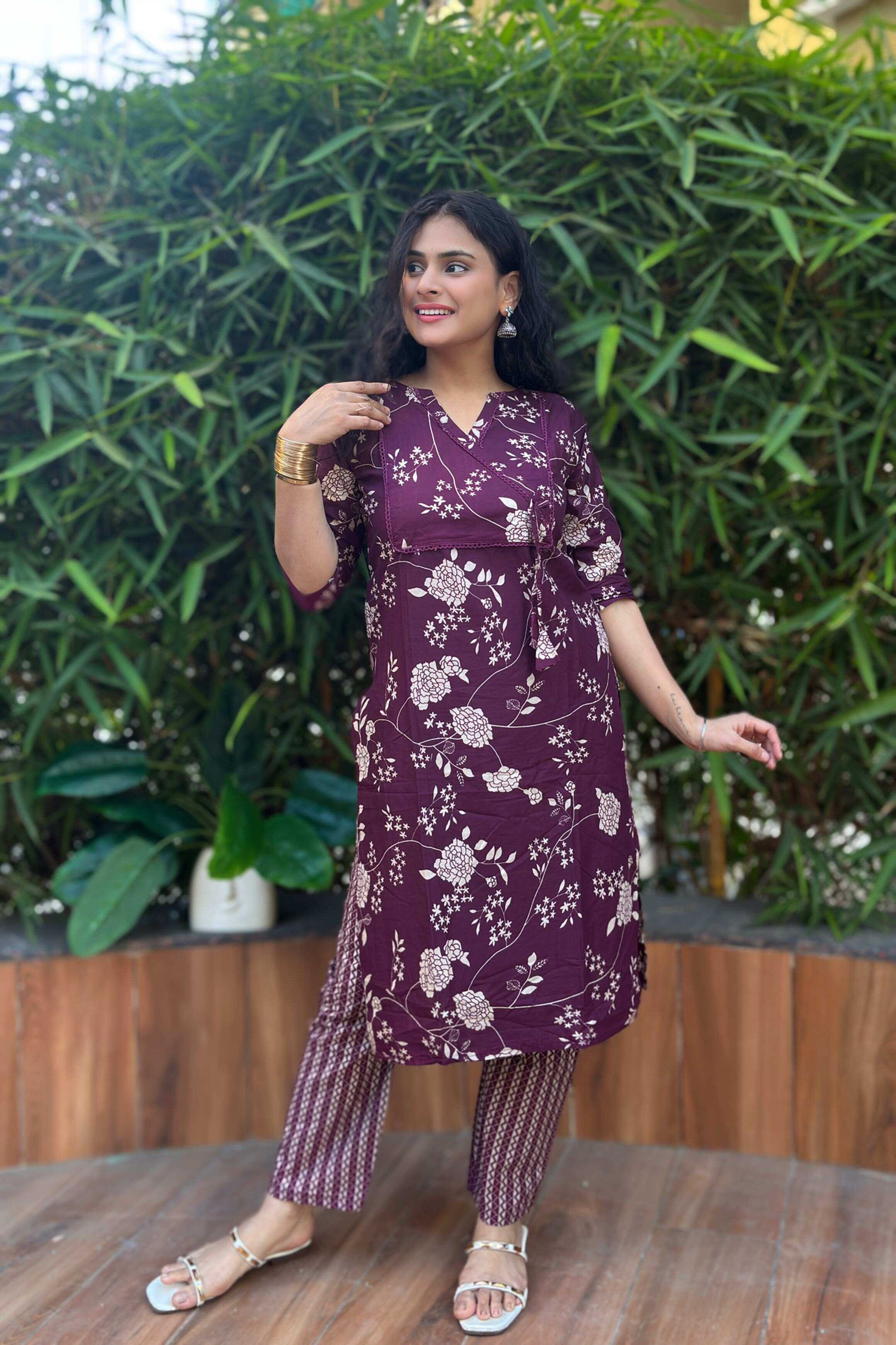 Ynf Cotton KESH418 D no 629 Kurti Wholesale Angrakha Kurtis Kurti With Pants Kurtis With Pockets Manufacturer- Kapda Export