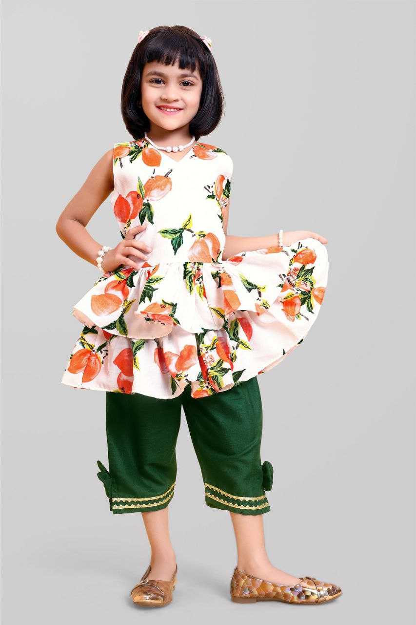 Ynf Cotton KESH461 HK 34 Kids Wear Wholesale Top & Pant Girls Frock Manufacturer- Kapda Export
