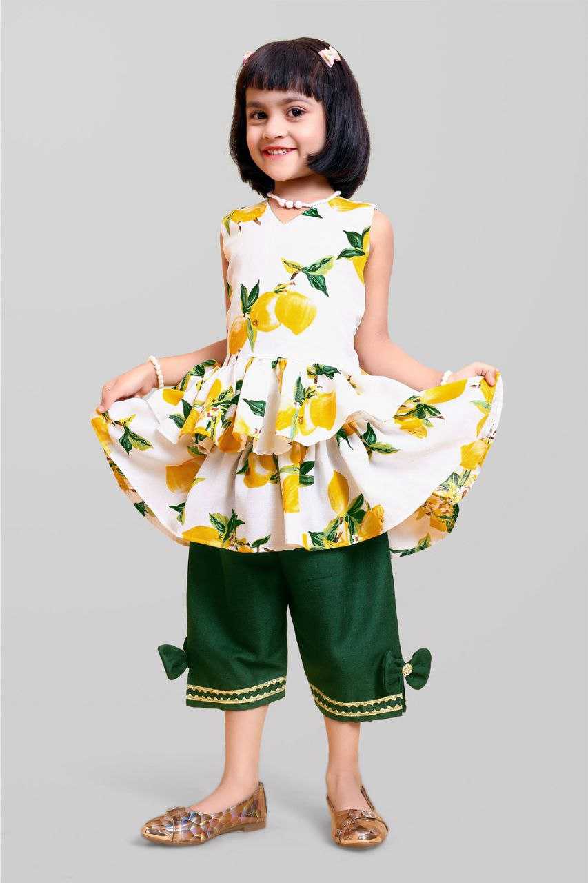 Ynf Cotton KESH461 HK 34 Kids Wear Wholesale Top & Pant Girls Frock Manufacturer- Kapda Export