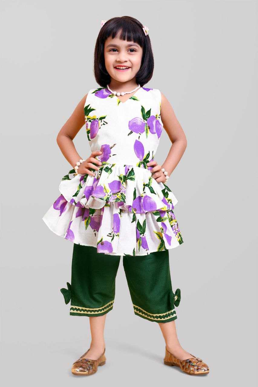 Ynf Cotton KESH461 HK 34 Kids Wear Wholesale Top & Pant Girls Frock Manufacturer- Kapda Export