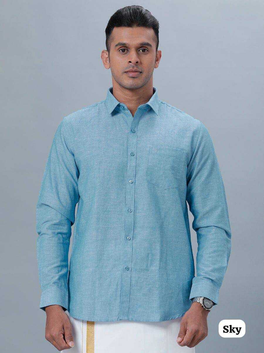 Ynf Cotton RIN125 INL01 Mens Wear Diwali Collections Festive Collections Wholesale Casual Wear Men Full Sleeves Shirts Men Plain Shirts Manufacturer- Kapda Export
