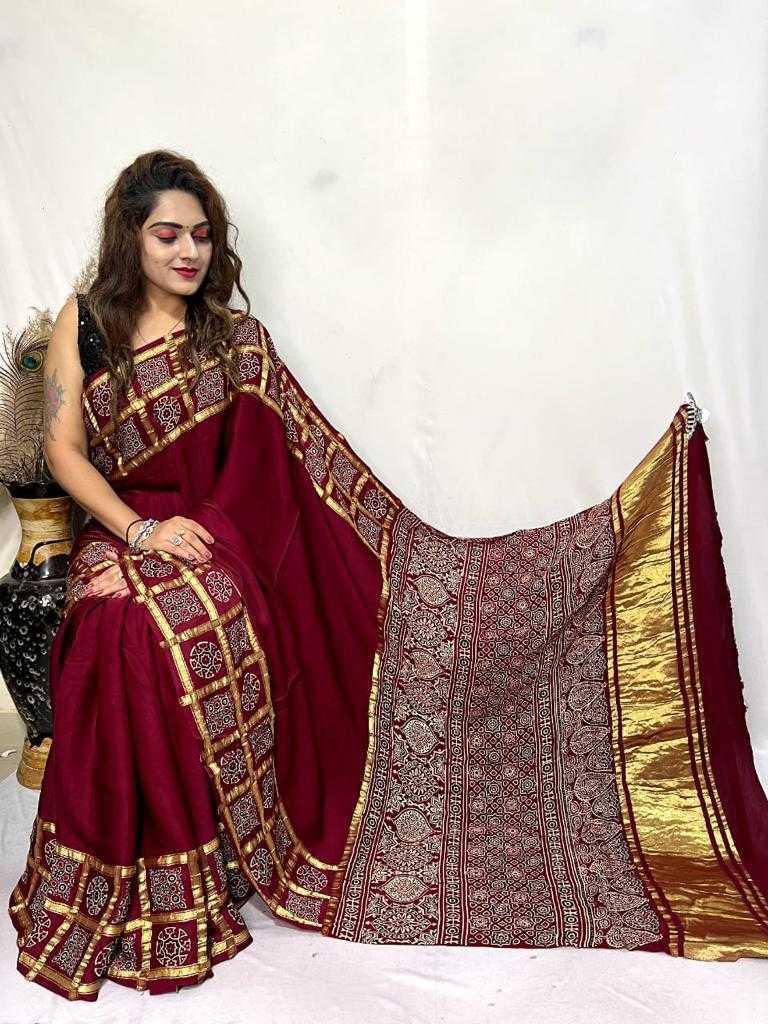 Ynf Gajji Silk KESH194 GAJJI Silk Sarees Diwali Collections Wedding Collections Wholesale Gajji Modal Sarees Printed Silk Saree Hand Block Printed Silk Saree Manufacturer- Kapda Export
