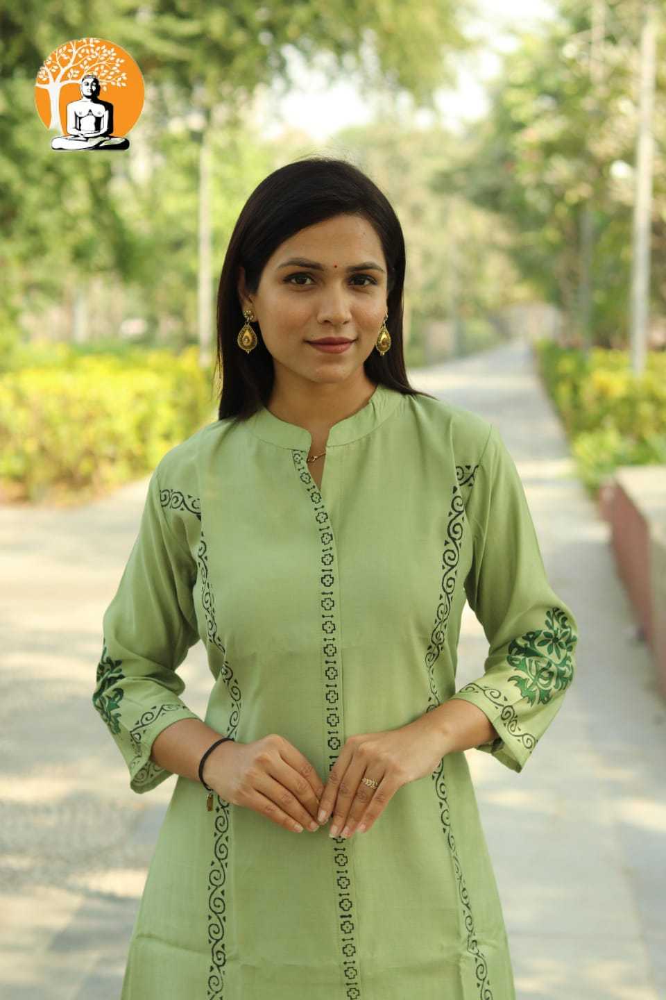 Ynf Heavy Roman Silk RIN143 RMP15 Kurti Wholesale Fancy Kurti Block Print Kurtis Kurti With Palazzo Manufacturer- Kapda Export