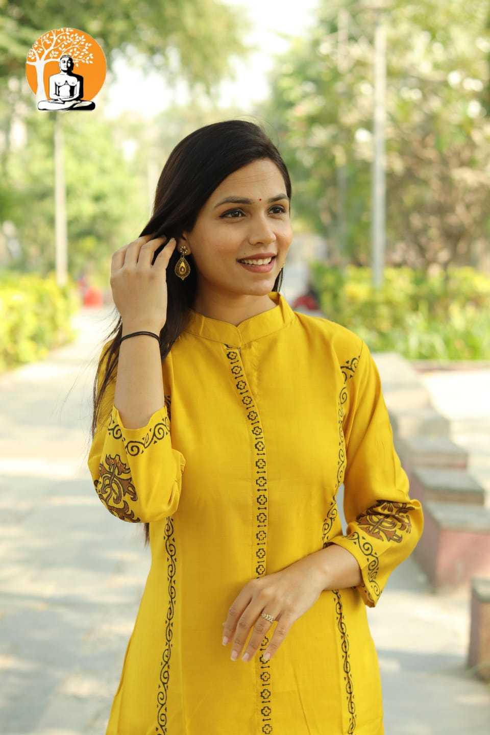 Ynf Heavy Roman Silk RIN143 RMP15 Kurti Wholesale Fancy Kurti Block Print Kurtis Kurti With Palazzo Manufacturer- Kapda Export