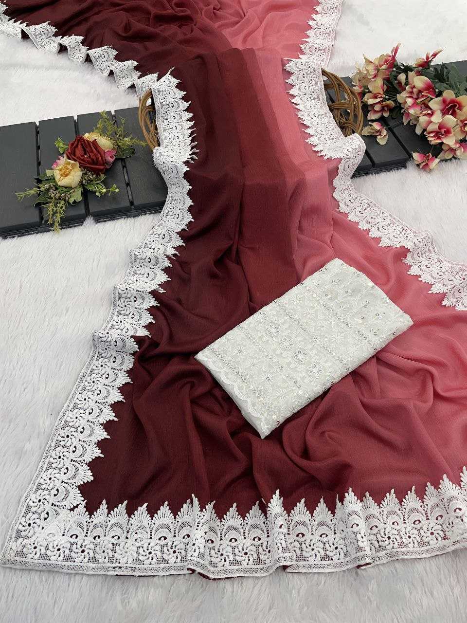 Ynf Nylon KESH464 DAMINI-1 Sarees Wedding Collections Festive Collections Wholesale Fancy Sarees Chikan Sarees Festive Sarees Manufacturer- Kapda Export