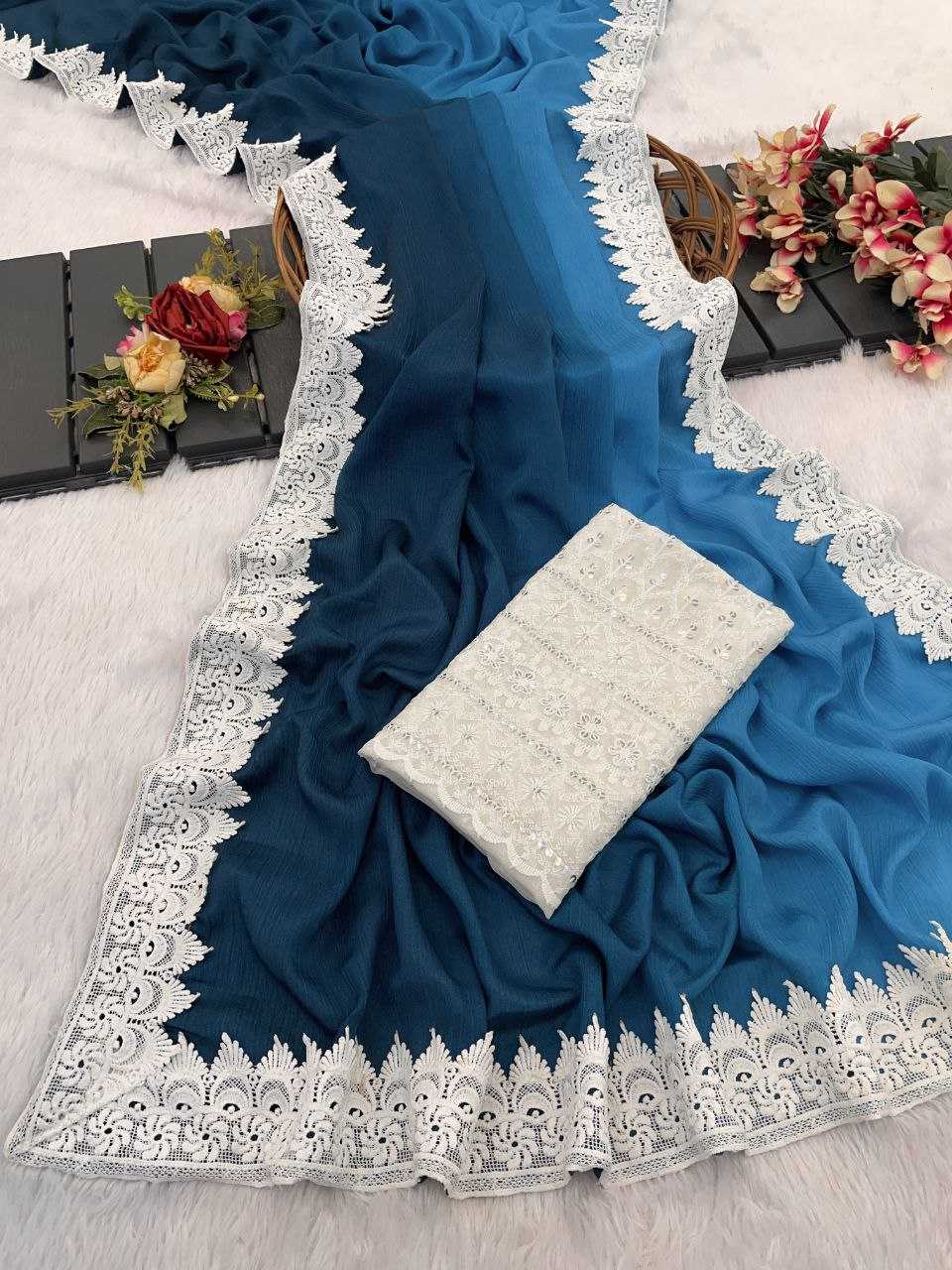 Ynf Nylon KESH464 DAMINI-1 Sarees Wedding Collections Festive Collections Wholesale Fancy Sarees Chikan Sarees Festive Sarees Manufacturer- Kapda Export