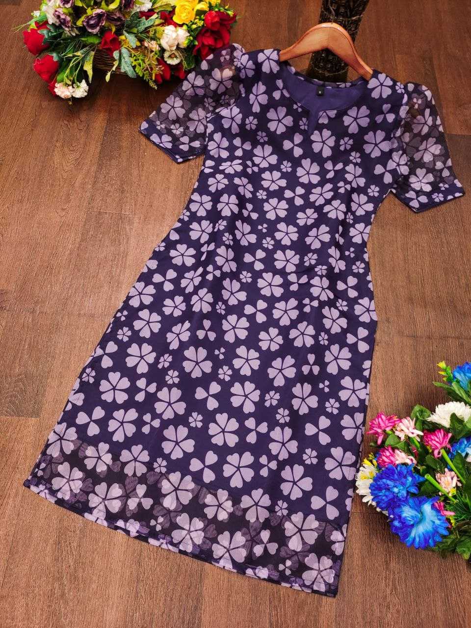 Ynf Organza KESH461 70 Kurti Wedding Collections Festive Collections Wholesale Designer Kurtis Printed Kurtis Half Sleeve Kurtis Manufacturer- Kapda Export