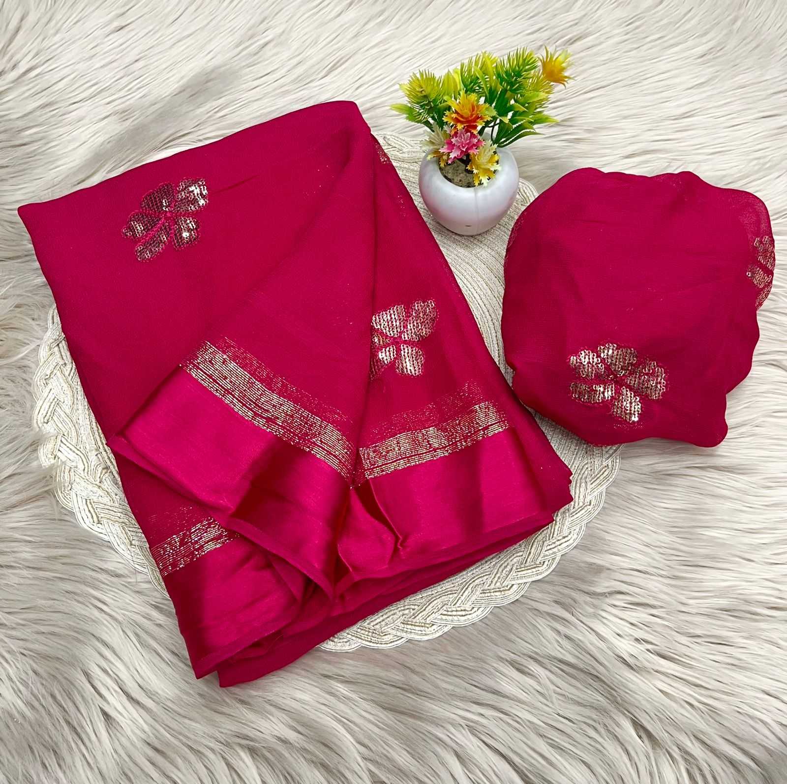 Ynf Satin RIN104 APE80 Sarees Onam Sarees Festive Collections Wholesale Georgette Sarees Viscose Saree Satin Sarees Manufacturer- Kapda Export