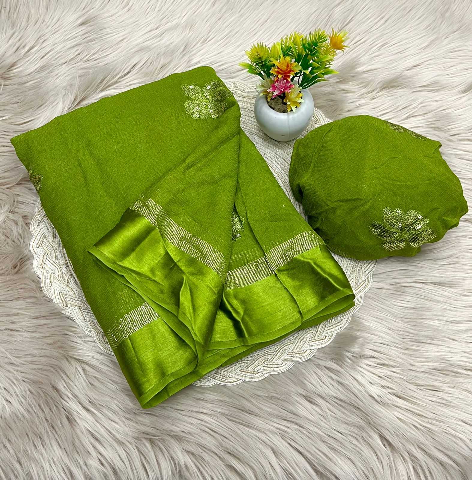 Ynf Satin RIN104 APE80 Sarees Onam Sarees Festive Collections Wholesale Georgette Sarees Viscose Saree Satin Sarees Manufacturer- Kapda Export