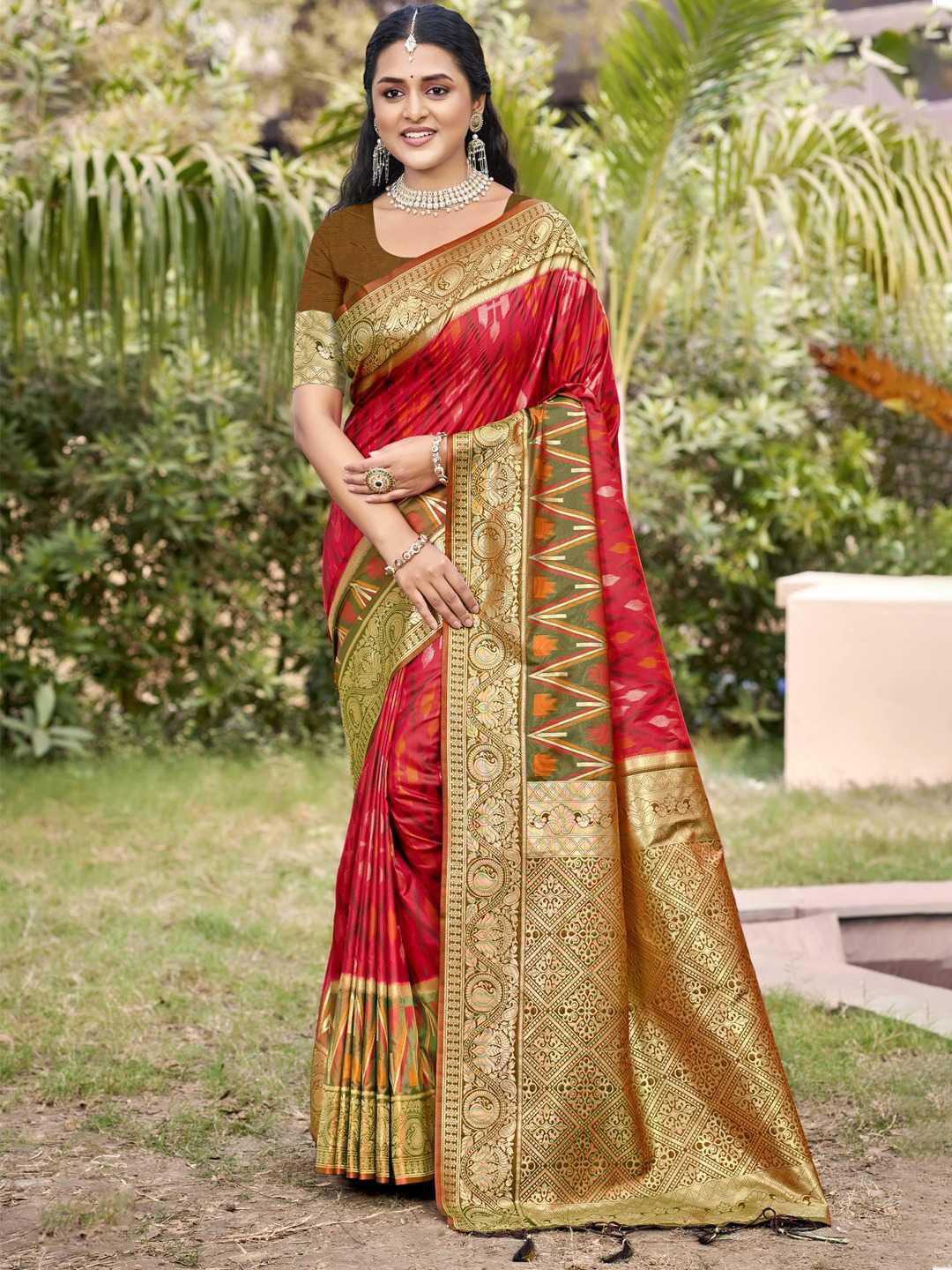 Ynf Silk KESH416 BUNAWAT-POCHAMPALLI SILK VOL-05 Silk Sarees Wedding Collections Onam Sarees Wholesale Pure Silk Sarees Designer Silk Sarees Festival Silk Sarees Manufacturer- Kapda Export