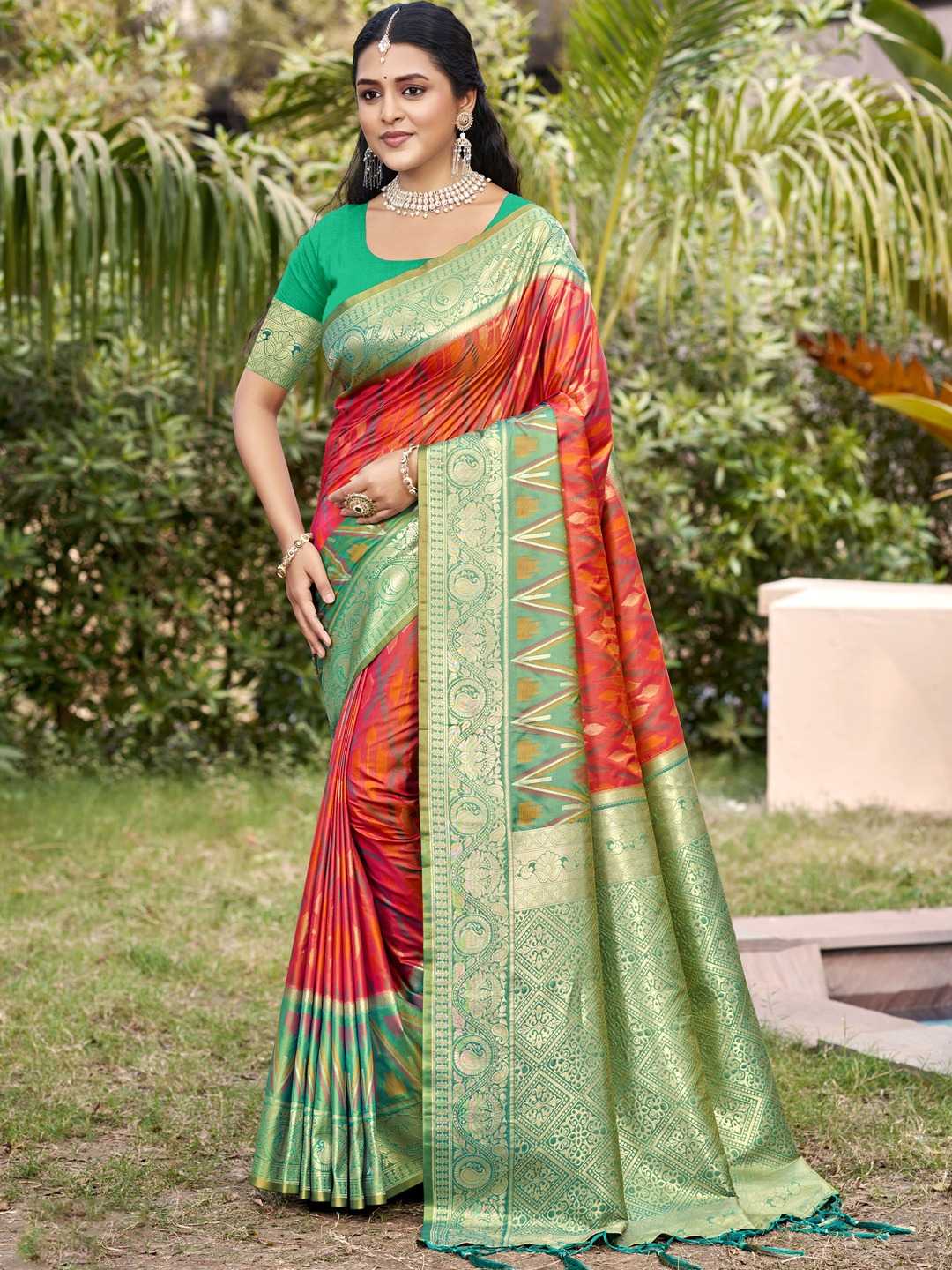 Ynf Silk KESH416 BUNAWAT-POCHAMPALLI SILK VOL-05 Silk Sarees Wedding Collections Onam Sarees Wholesale Pure Silk Sarees Designer Silk Sarees Festival Silk Sarees Manufacturer- Kapda Export