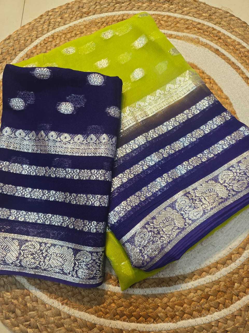 Ynf Viscose KESH195 KRF28 Sarees Wedding Collections Onam Sarees Wholesale Party Wear Sarees Georgette Sarees Viscose Saree Manufacturer- Kapda Export