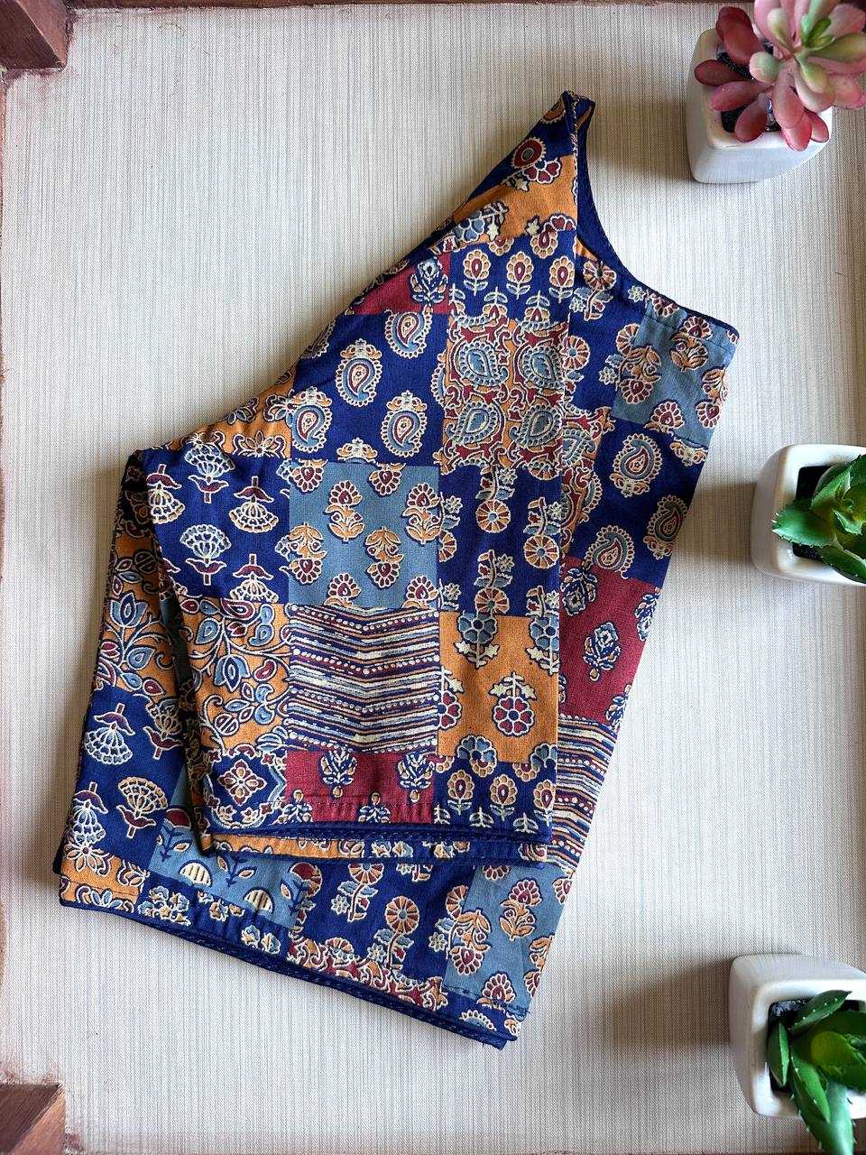 Ynf Cotton KESH437 SBB-04 Readymade Blouses Wholesale Designer Blouse Printed Cotton Blouses Manufacturer- Kapda Export