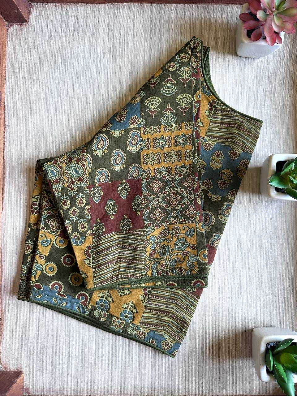 Ynf Cotton KESH437 SBB-04 Readymade Blouses Wholesale Designer Blouse Printed Cotton Blouses Manufacturer- Kapda Export