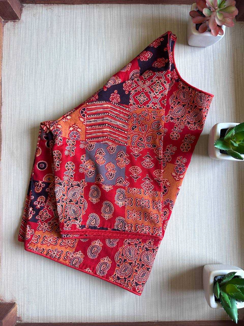 Ynf Cotton KESH437 SBB-04 Readymade Blouses Wholesale Designer Blouse Printed Cotton Blouses Manufacturer- Kapda Export