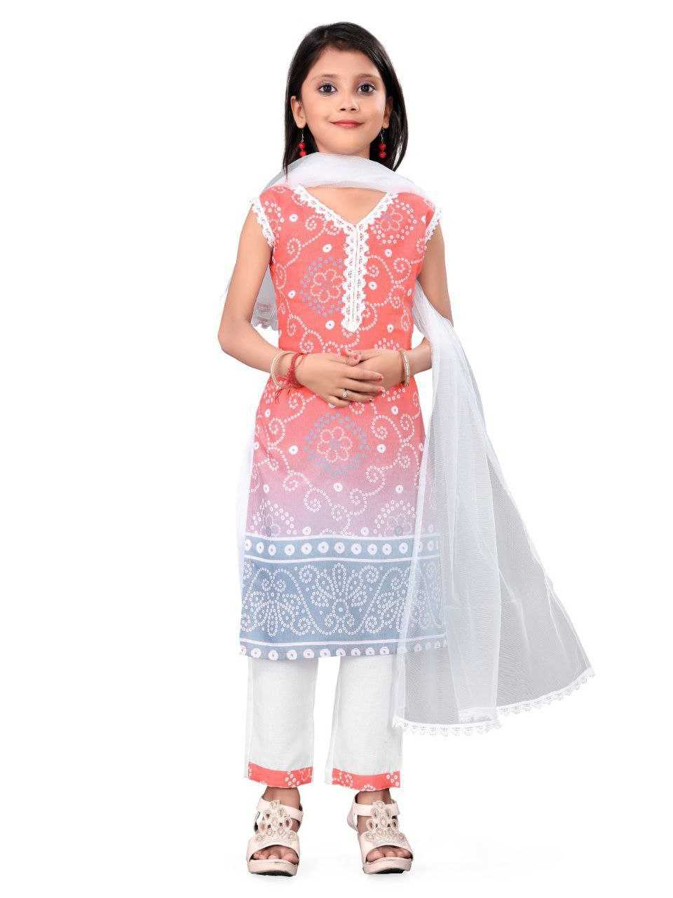 Ynf Cotton KESH461 Jaypuri Kids Wear Wholesale Top & Pant Girls Kurti Manufacturer- Kapda Export