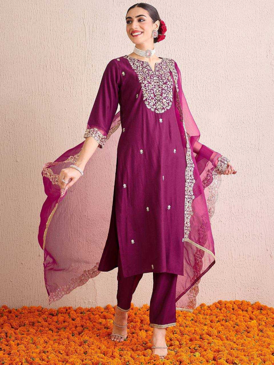 Ynf Heavy Roman Silk RIN131 DT-23 Suits & Dresses Wholesale Alia Cut Suits Designer Suits Embroidered Suits Manufacturer- Kapda Export