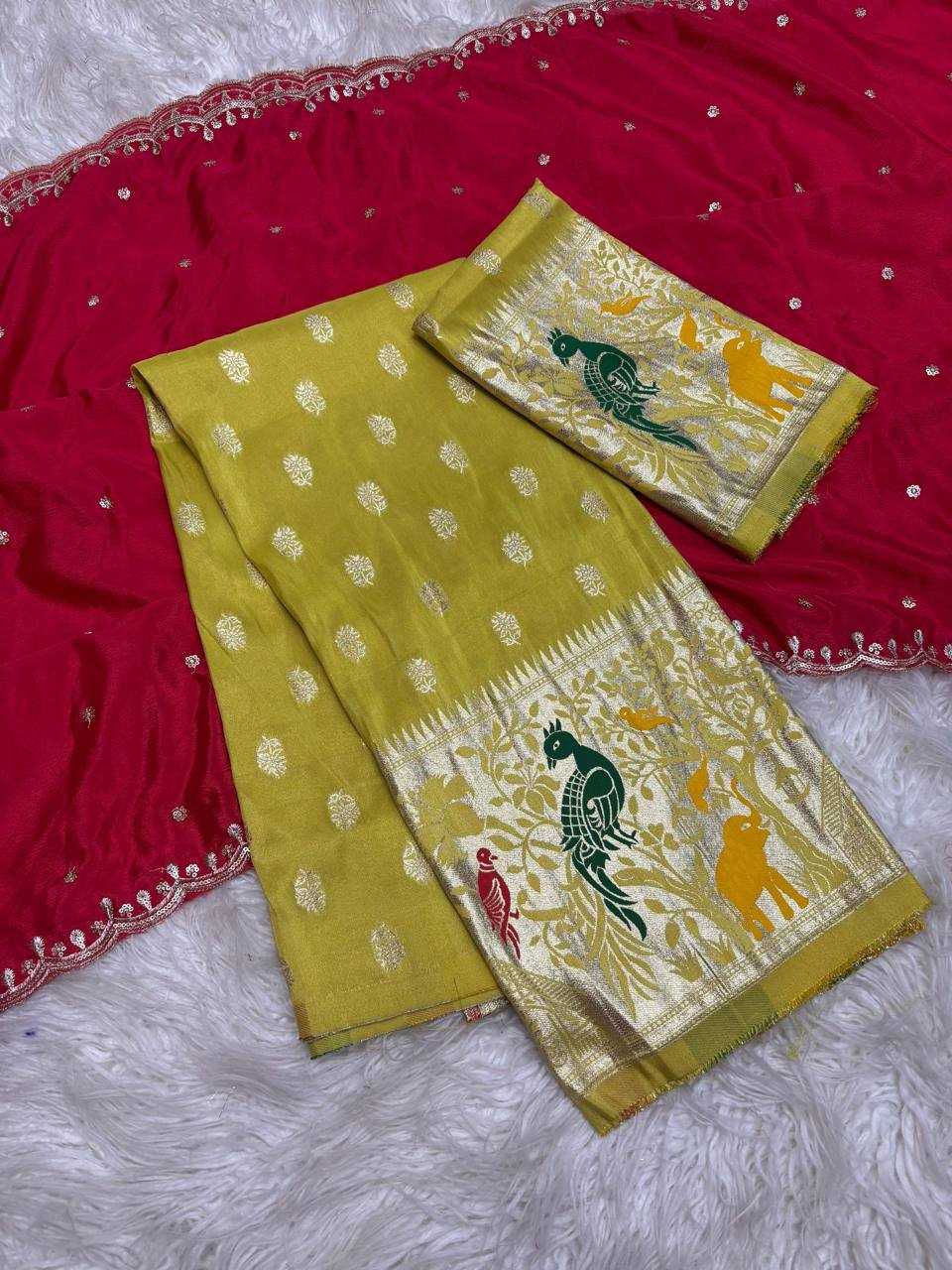 Ynf Jequard Silk RIN124 Ugadi Half saree collection Sarees Wedding Collections Wholesale Half Sarees Haldi Outfits Manufacturer- Kapda Export