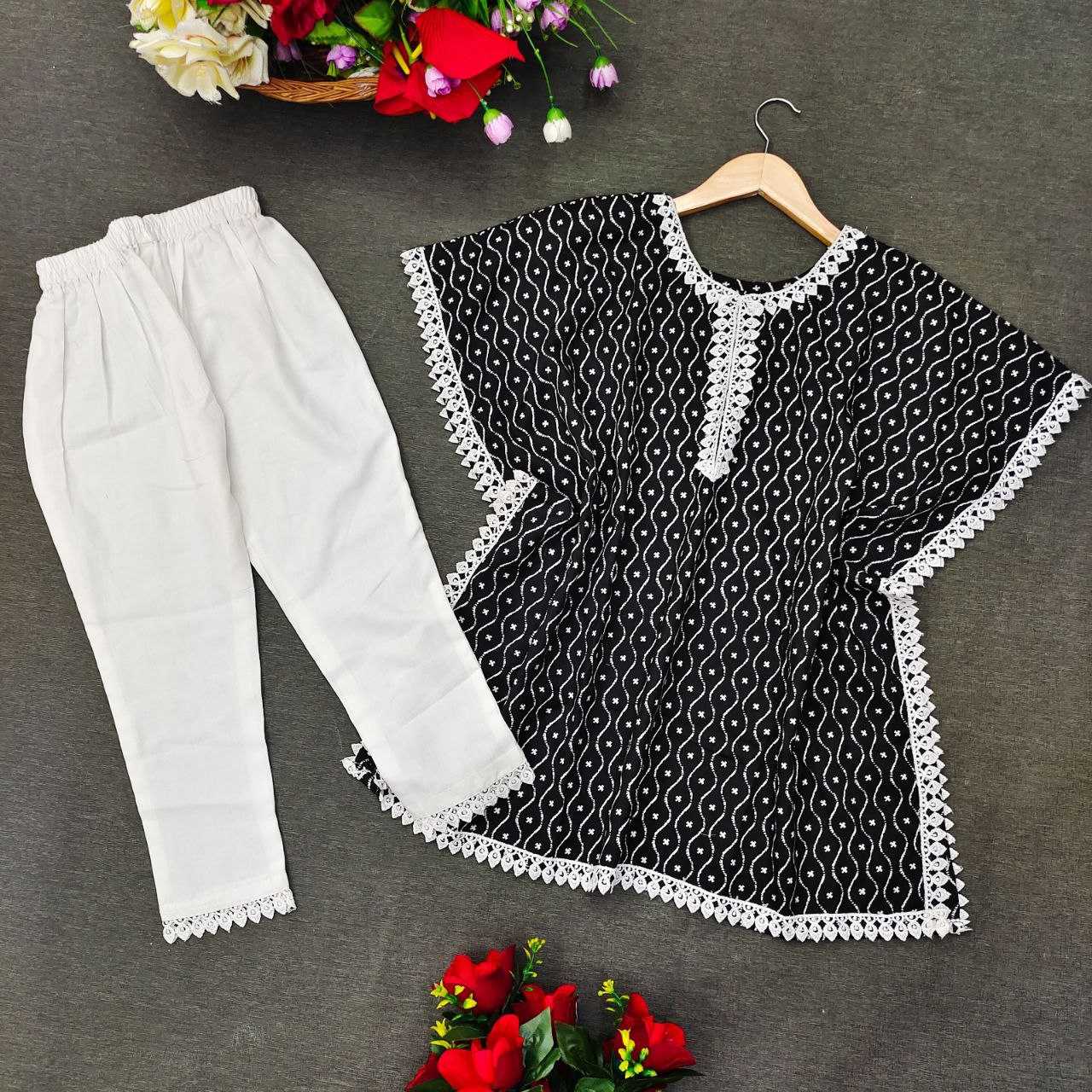 Ynf Rayon KESH461 Kiyara Kids Wear Wholesale Kids Frocks Top & Pant Girls Frock Manufacturer- Kapda Export