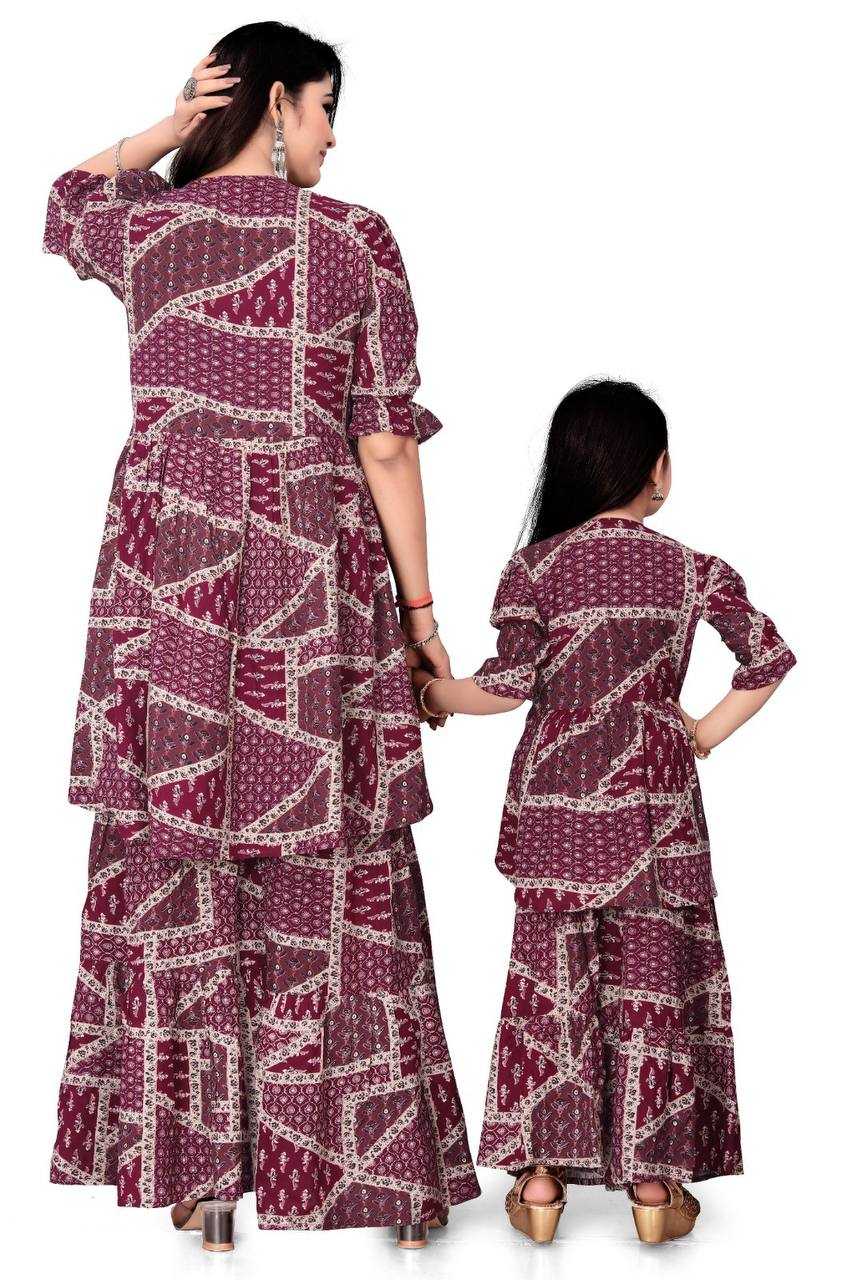 Ynf Reyon Cotton RIN173 BALIKA VADHU Mother & Daughter Combo Festive Collections Wholesale Summer Wedding Season Collections Manufacturer- Kapda Export