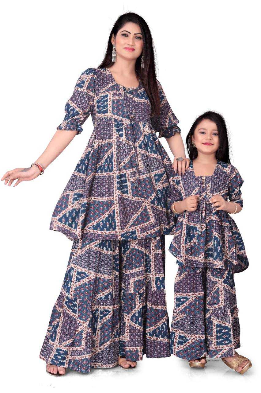 Ynf Reyon Cotton RIN173 BALIKA VADHU Mother & Daughter Combo Festive Collections Wholesale Summer Wedding Season Collections Manufacturer- Kapda Export