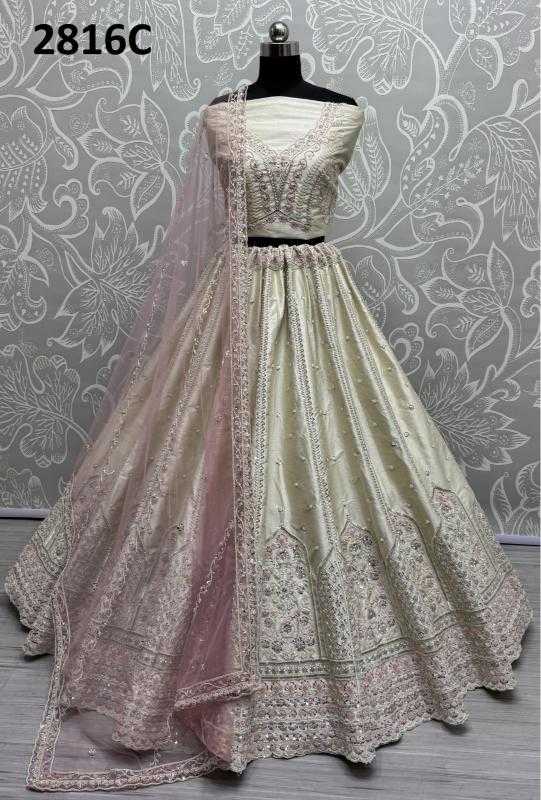 Ynf Silk KESH416 ANJANI-2816A Lehengas Wedding Collections Festive Collections Wholesale Embroidered Lehenga Handloom Lehenga Thread Work Lehenga Manufacturer- Kapda Export