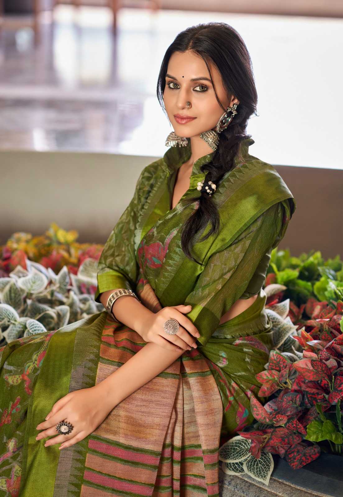 Ynf Blue Berry RIN203 212 Sarees Wholesale Brasso Sarees Manufacturer- Kapda Export