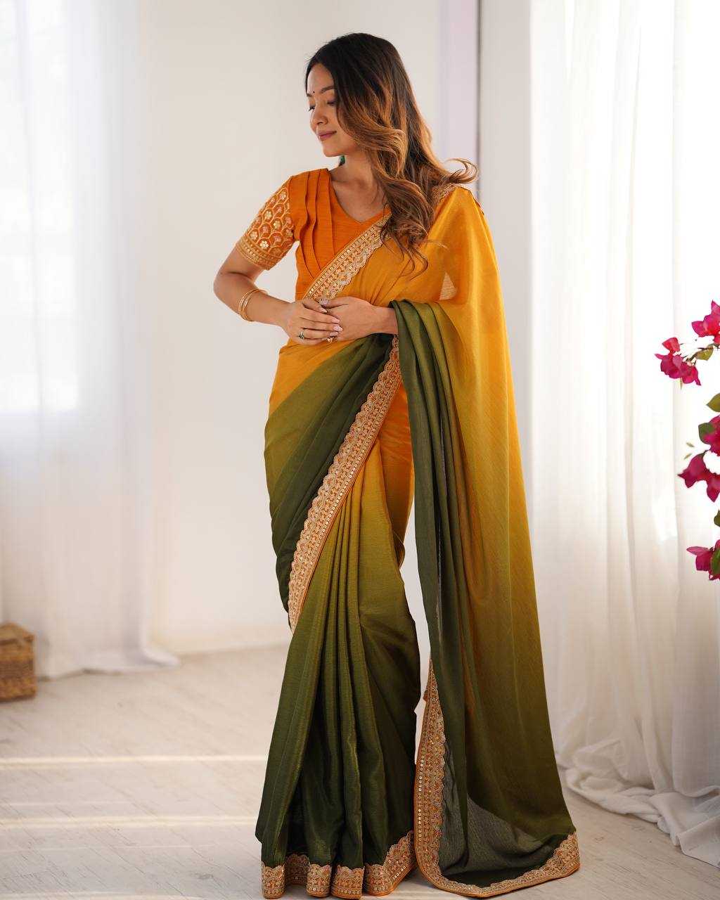 Ynf Chinon RIN133 09 Sarees Wholesale Fancy Sarees Half Sarees Plain Sarees Manufacturer- Kapda Export