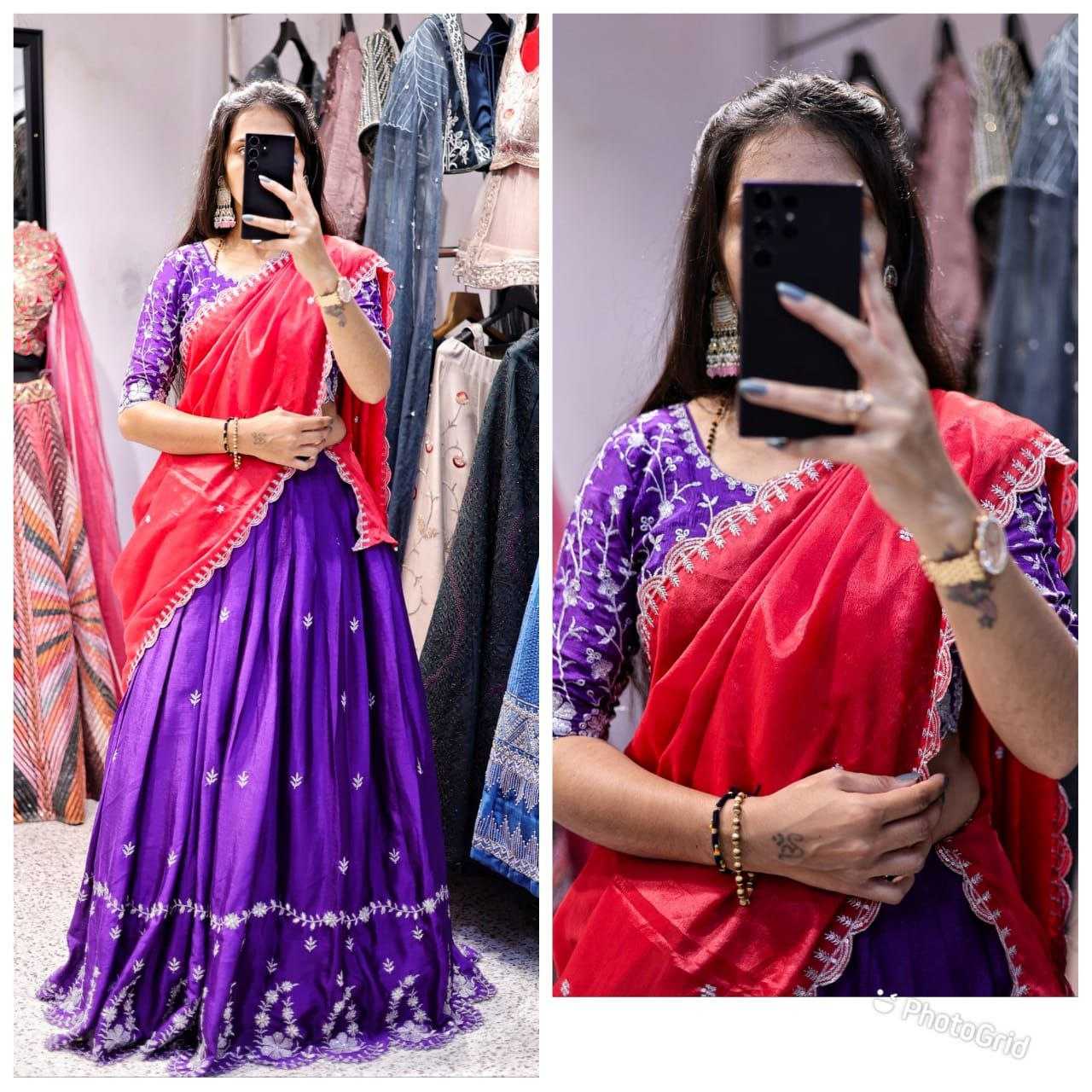 Ynf Chinon Silk RIN220 151 Lehengas Wholesale Designer Lehenga Embroidered Lehenga Fish Cut Lehenga Manufacturer- Kapda Export