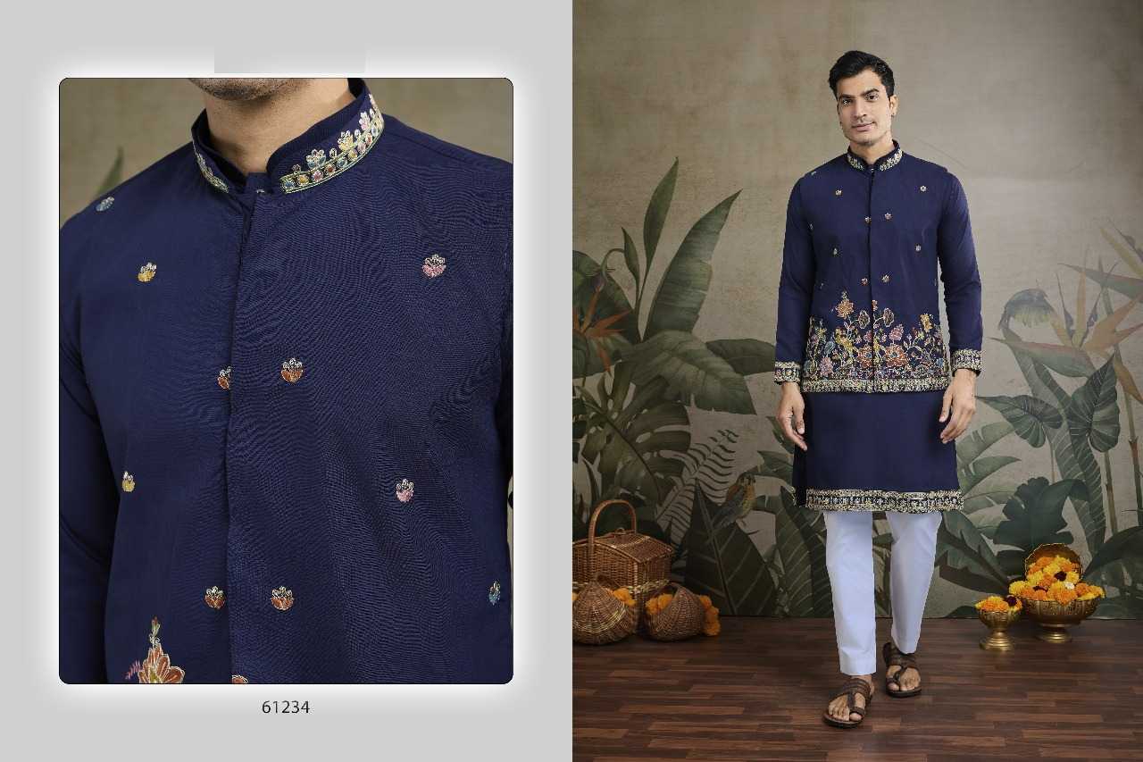 Ynf Cotton RIN197 2818 Mens Wear Wholesale Mens Kurtas Embroidered Kurta Pajama Men Designer Shirt Manufacturer- Kapda Export