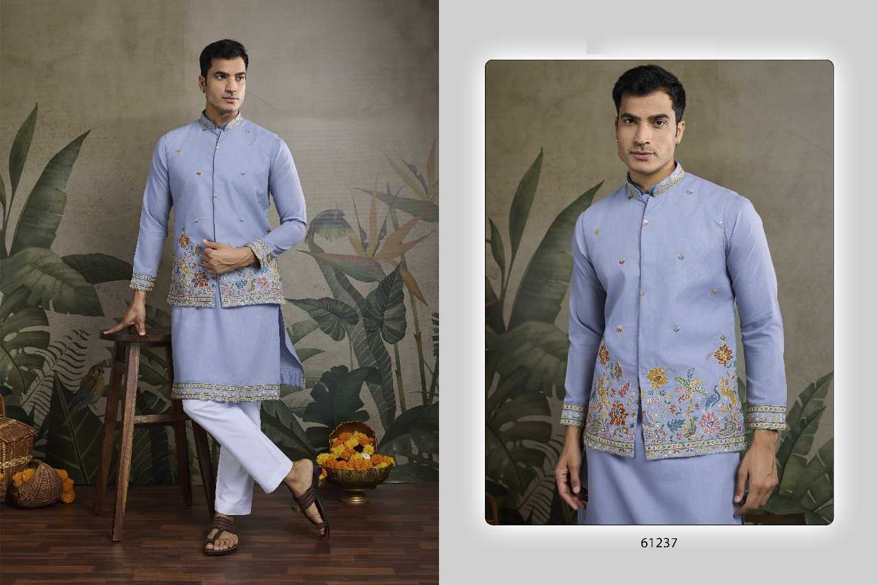 Ynf Cotton RIN197 2818 Mens Wear Wholesale Mens Kurtas Embroidered Kurta Pajama Men Designer Shirt Manufacturer- Kapda Export