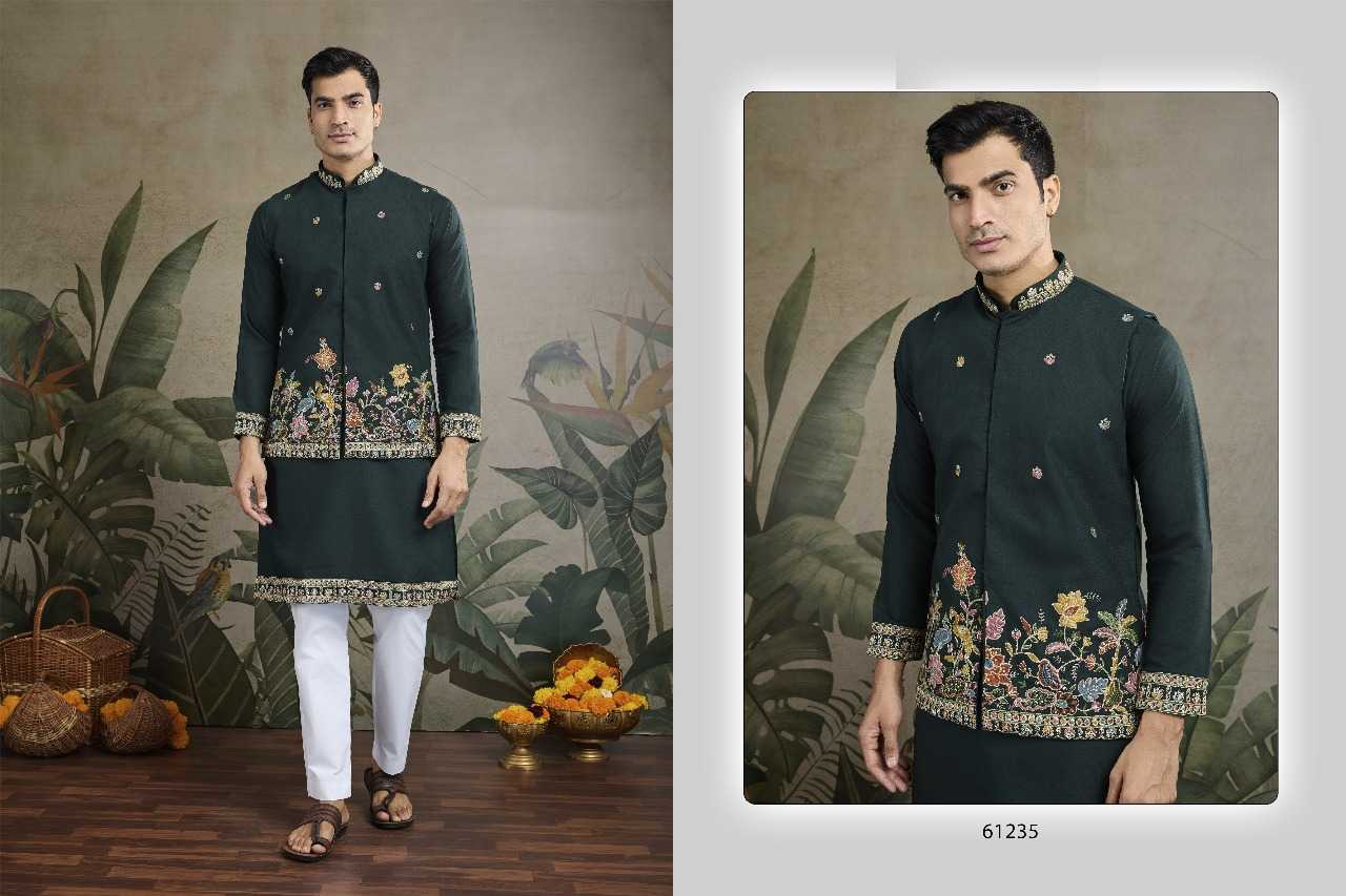 Ynf Cotton RIN197 2818 Mens Wear Wholesale Mens Kurtas Embroidered Kurta Pajama Men Designer Shirt Manufacturer- Kapda Export