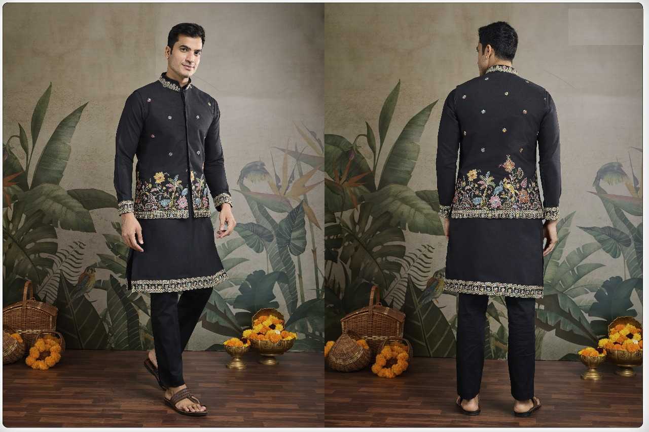 Ynf Cotton RIN197 2818 Mens Wear Wholesale Mens Kurtas Embroidered Kurta Pajama Men Designer Shirt Manufacturer- Kapda Export