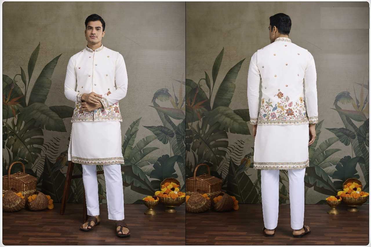 Ynf Cotton RIN197 2818 Mens Wear Wholesale Mens Kurtas Embroidered Kurta Pajama Men Designer Shirt Manufacturer- Kapda Export