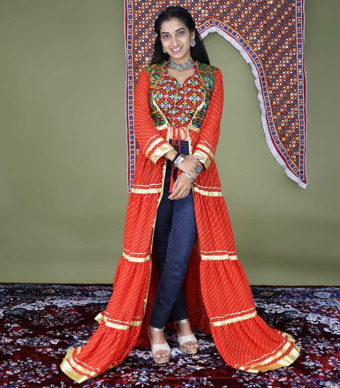 Ynf Georgette RIN119 8038 Kurti Wholesale Casual Kurtis Festive Kurtis Fancy Kurti Kurti With Jacket Manufacturer- Kapda Export