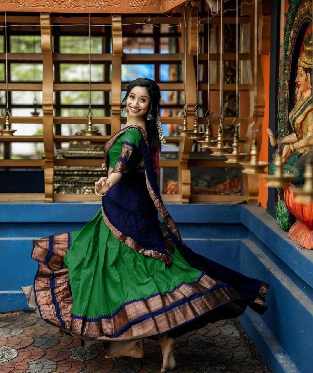 Ynf Kanjivaram Silk RIN222 113 Sarees Wholesale Lehenga Sarees Half Sarees Manufacturer- Kapda Export