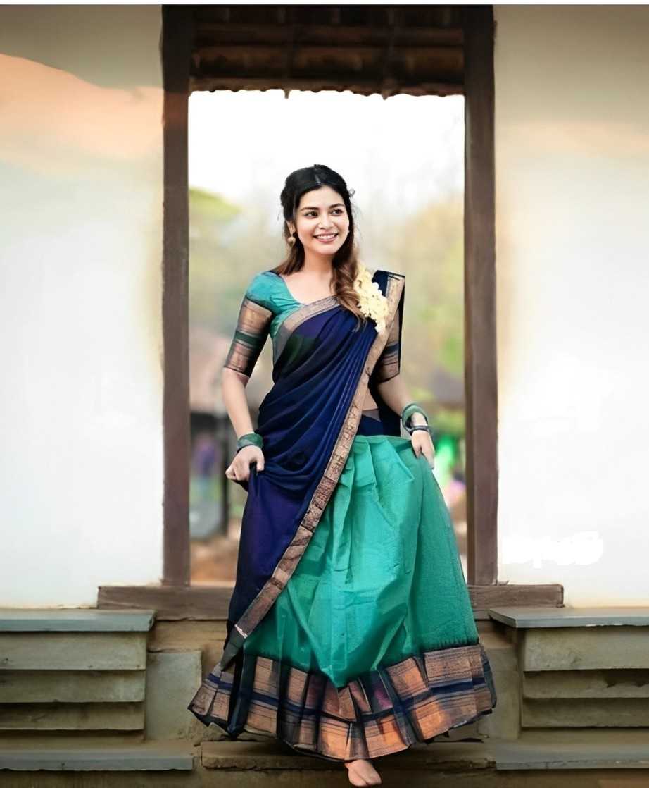 Ynf Kanjivaram Silk RIN222 113 Sarees Wholesale Lehenga Sarees Half Sarees Manufacturer- Kapda Export