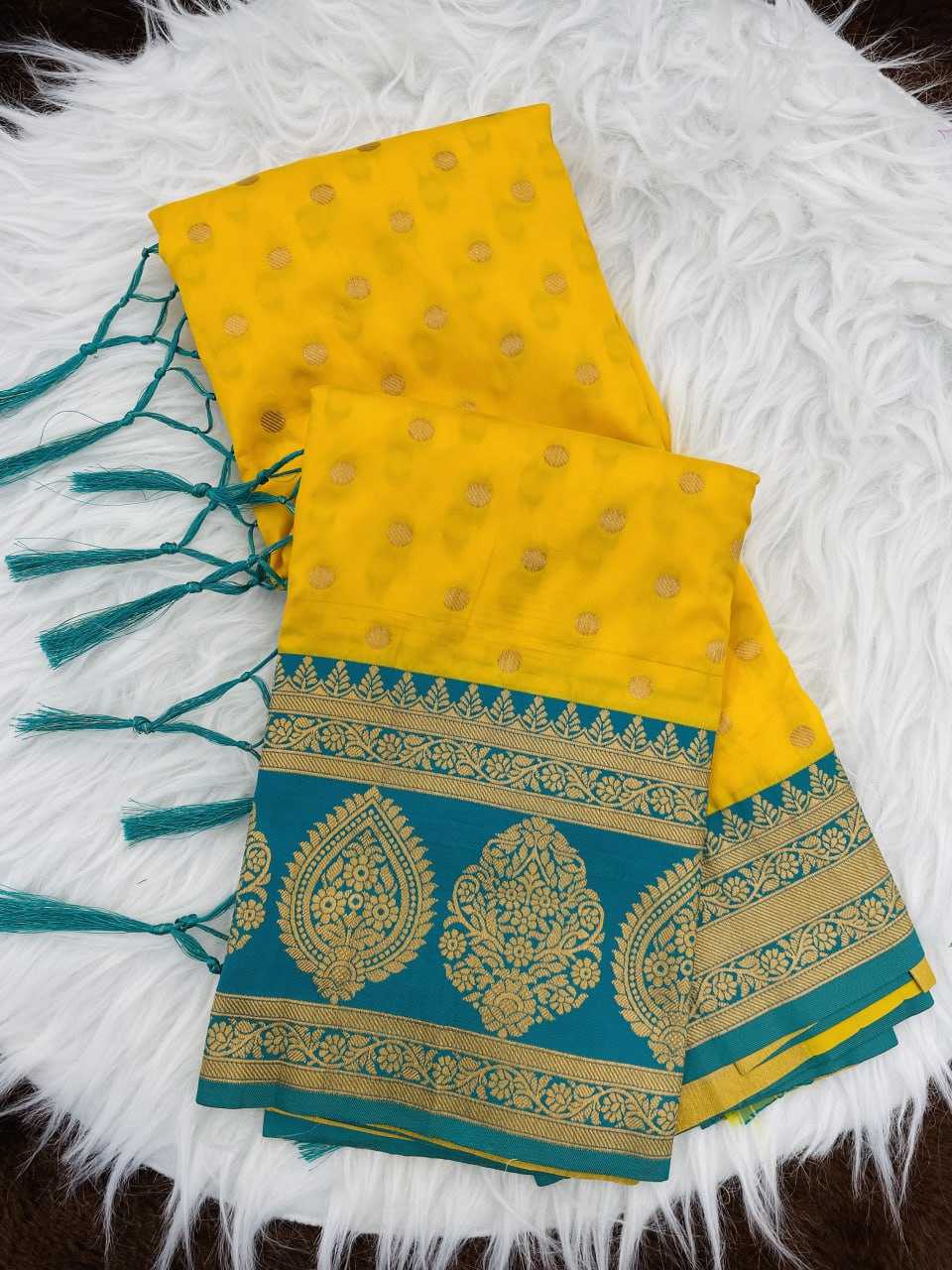 Ynf Premium Roman Silk RIN116 3210 Polka Silk Sarees Wholesale Paithani Sarees Pure Zari Silk Sarees Silk Sarees With Contrast Pallu Manufacturer- Kapda Export