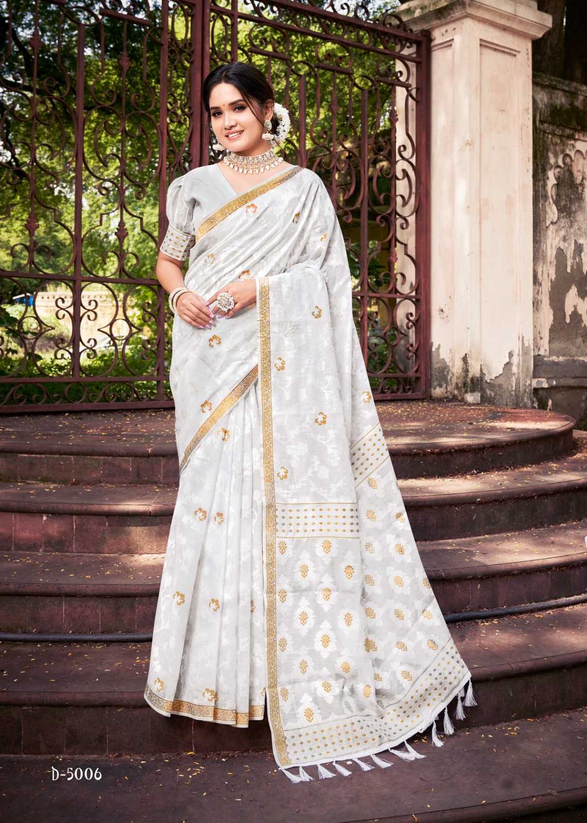 Ynf Banarasi Soft Silk RIN203 272 Silk Sarees Wedding Collections Festive Collections Wholesale Banarasi Silk Sarees Festival Silk Sarees White Silk Sarees Manufacturer- Kapda Export