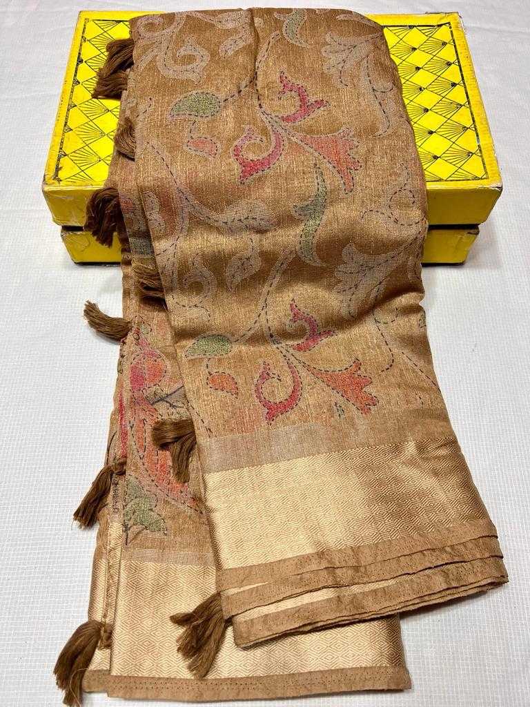 Ynf Brass RIN203 235 Sarees Wedding Collections Festive Collections Wholesale Designer Sarees Brasso Sarees Cutwork Saree Manufacturer- Kapda Export