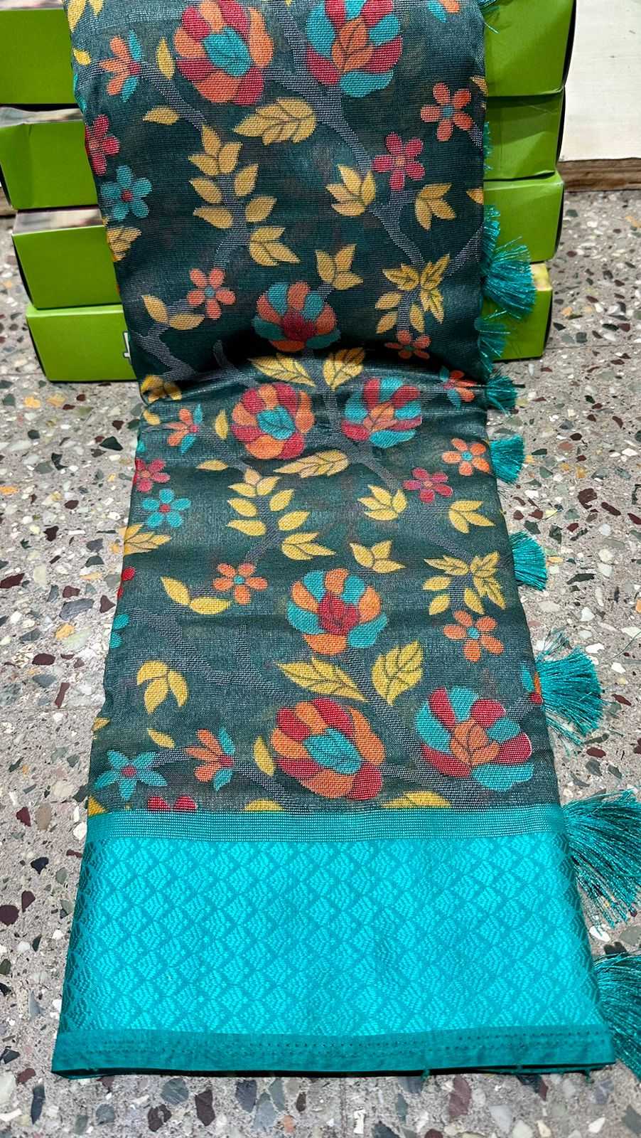 Ynf Brass RIN203 268 Sarees Wedding Collections Festive Collections Wholesale Brasso Sarees Bridal Sarees Cutwork Saree Manufacturer- Kapda Export