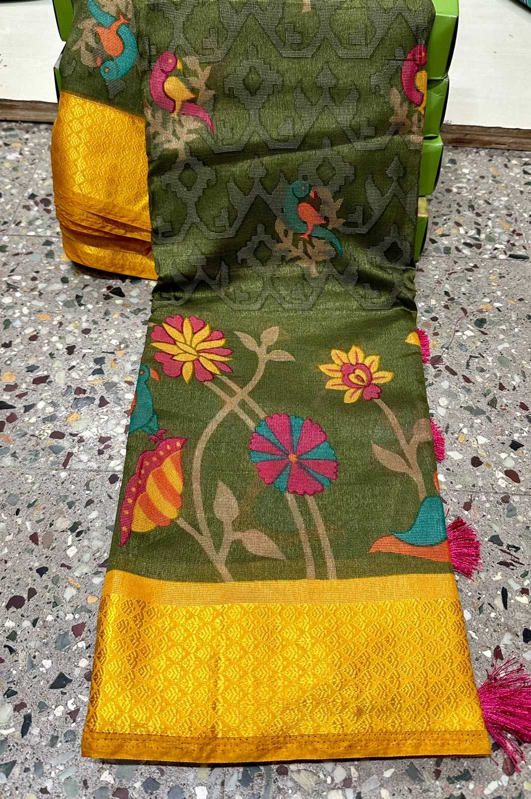 Ynf Brass RIN203 268 Sarees Wedding Collections Festive Collections Wholesale Brasso Sarees Bridal Sarees Cutwork Saree Manufacturer- Kapda Export