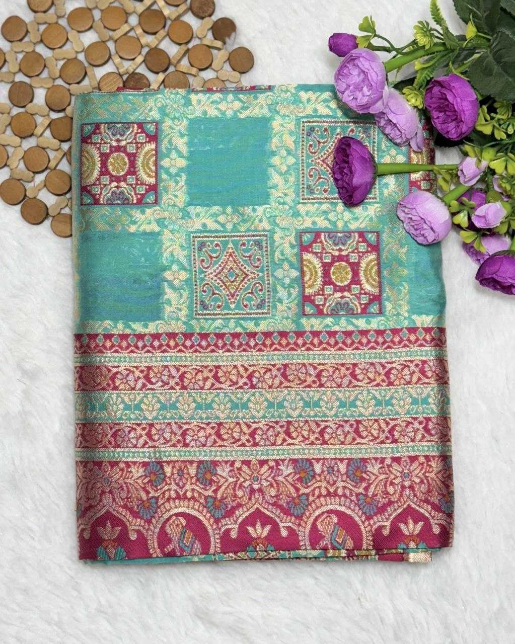 Ynf Kota Checks RIN207 132 Sarees Wholesale Jacquard Saree Zari Border Sarees Kora Sarees Manufacturer- Kapda Export