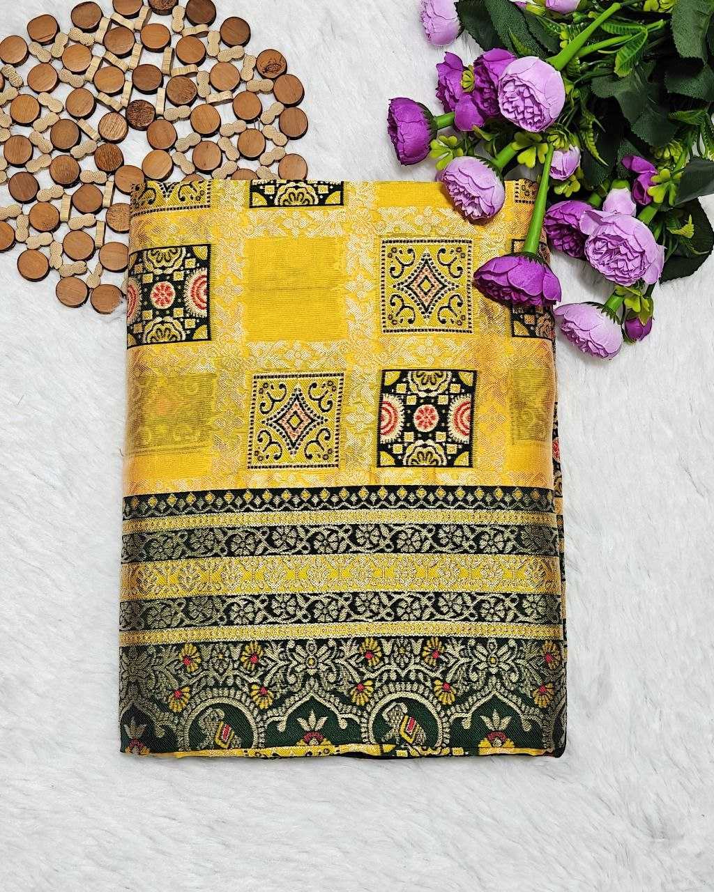 Ynf Kota Checks RIN207 132 Sarees Wholesale Jacquard Saree Zari Border Sarees Kora Sarees Manufacturer- Kapda Export