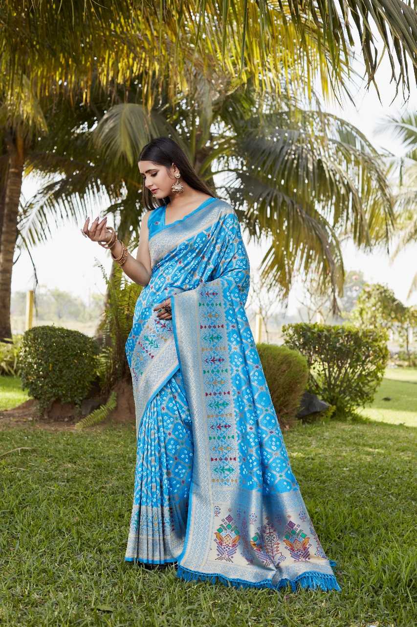 Ynf Pure Bandhej RIN144 YASHODA Sarees Silk Sarees Festive Collections Wholesale Gharchola Sarees Bandhani Bandhej Sarees Zari Sarees Manufacturer- Kapda Export