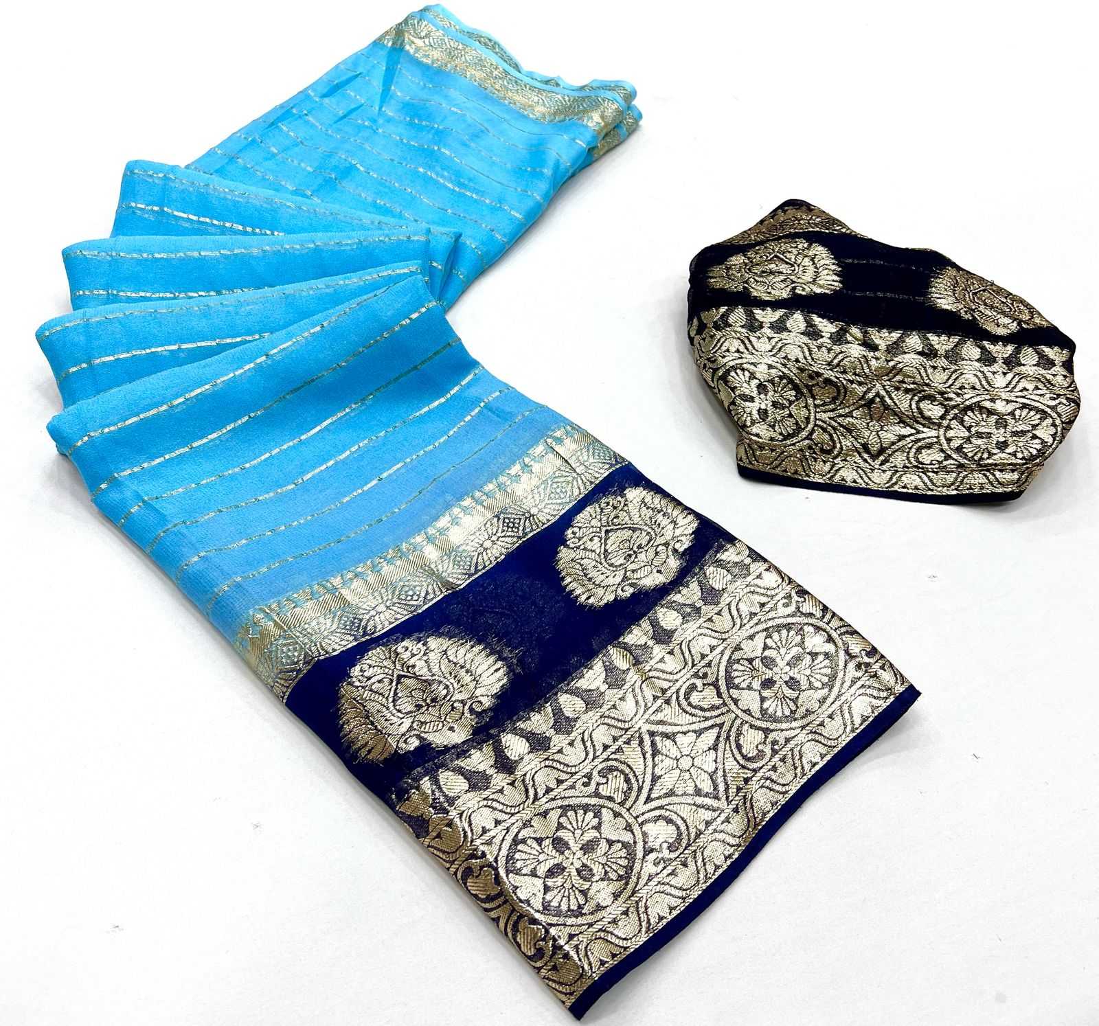 Ynf Pure Viscos RIN198 204 Sarees Wedding Collections Festive Collections Wholesale Viscose Saree Sarees With Blouse Orange Sarees Manufacturer- Kapda Export