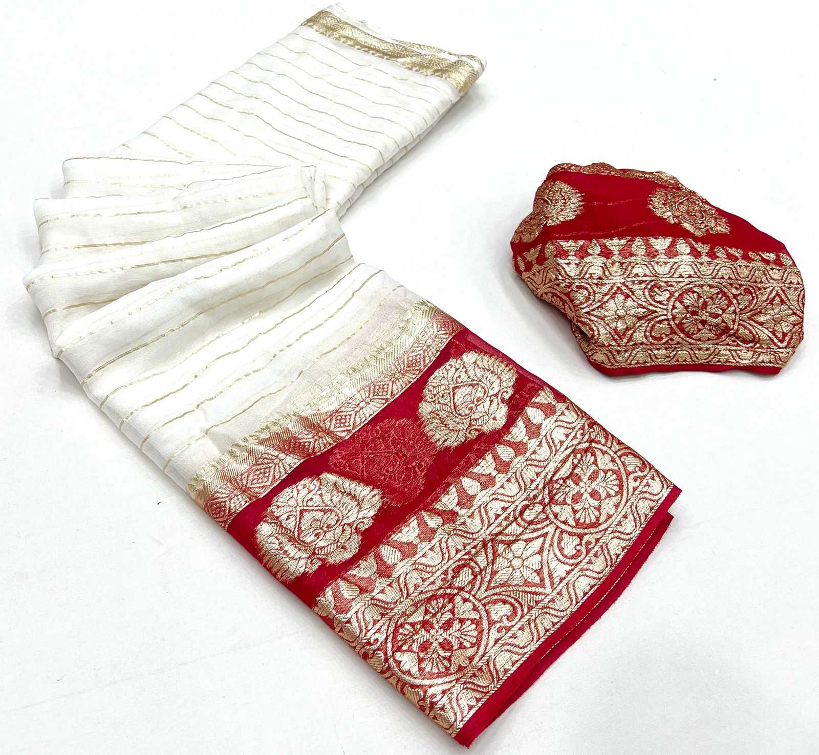 Ynf Pure Viscos RIN198 204 Sarees Wedding Collections Festive Collections Wholesale Viscose Saree Sarees With Blouse Orange Sarees Manufacturer- Kapda Export