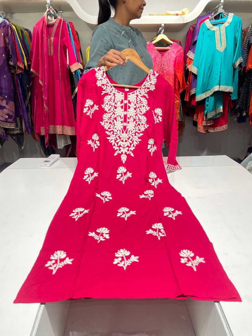 Ynf Slub Reyon RIN190 PN Kurti Set Wise Setwise Collections Wholesale Sale Catalogs Manufacturer- Kapda Export